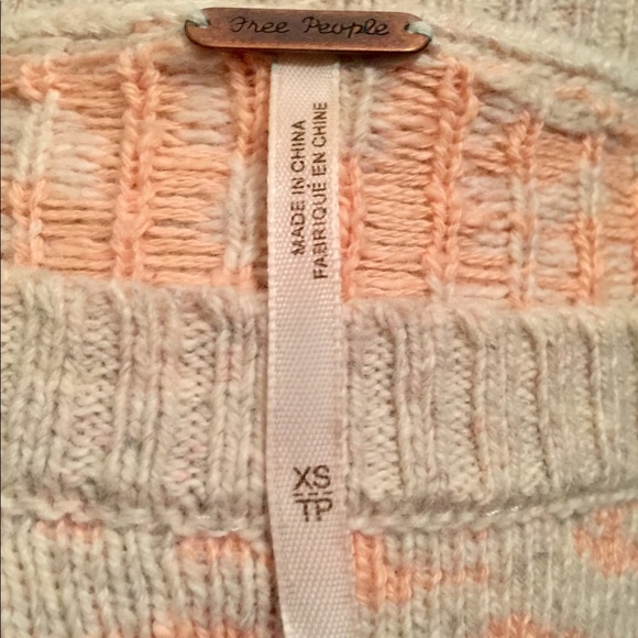 FREE PEOPLE Pink Leopard Sweater - Picture 9 of 9